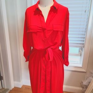 ANNE KLEIN POLY DRESS